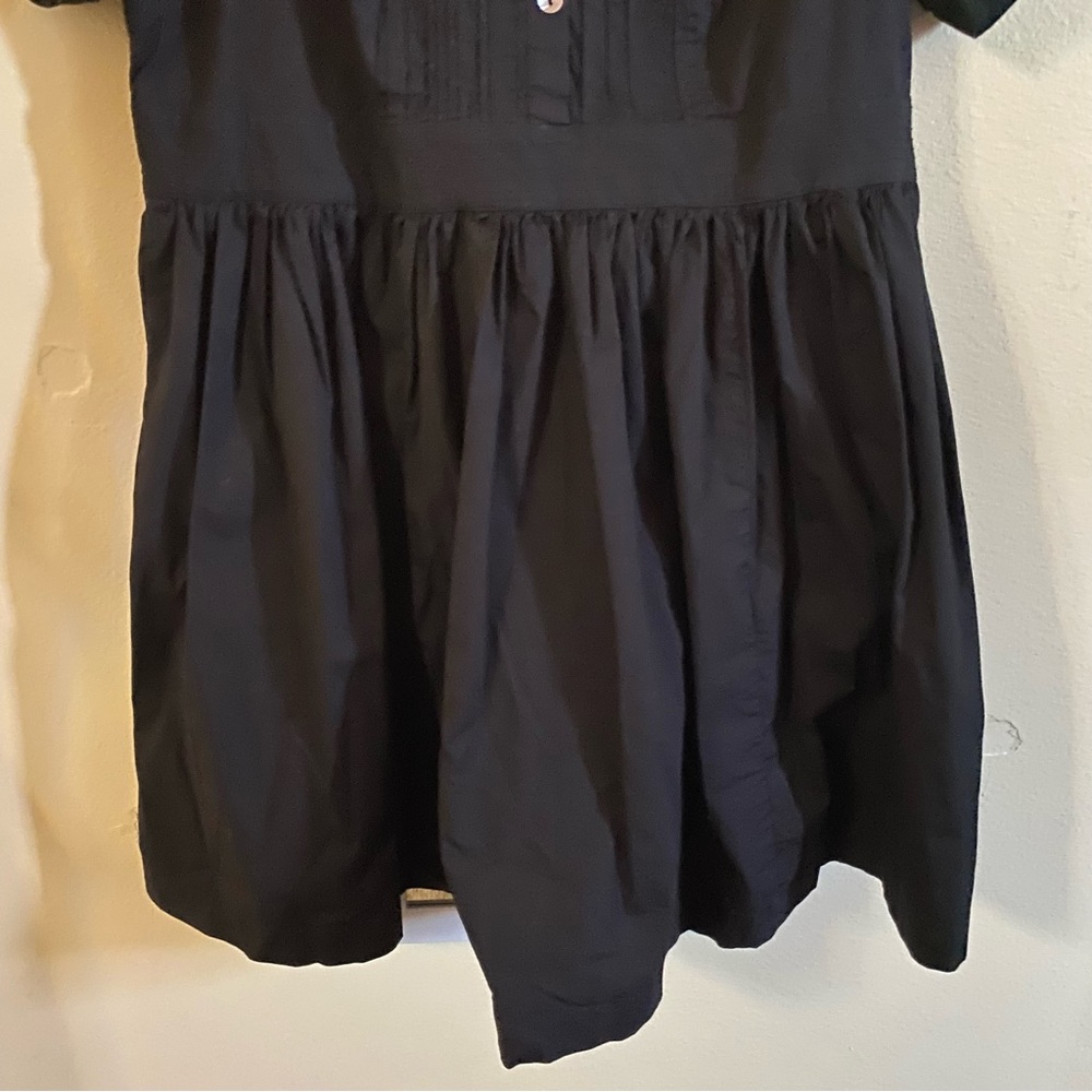 eshakti Black Pintuck Pleat Bib-Front Poplin Dress - Picture 14 of 16